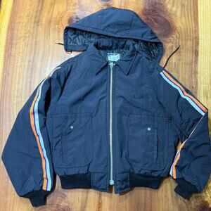 Vintage 80s 90s Fedex Federal Express Jacket Mens XL Hooded zip Stan Winter TT6